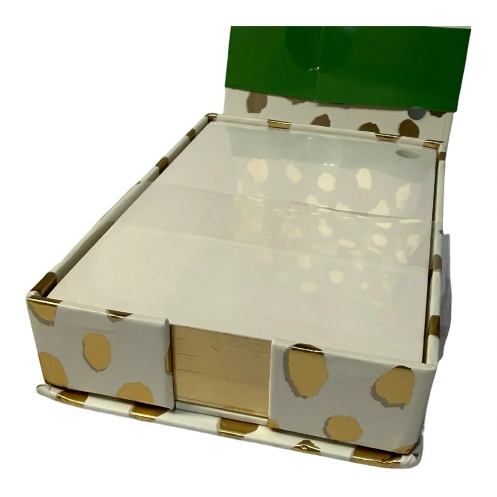 kate spade new york Gold Flamingo Dot Loose Note Holder NEW (no pen)